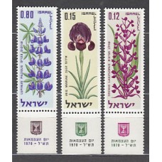 Israel - Correo 1970 Yvert 407/9 ** Mnh  Flores
