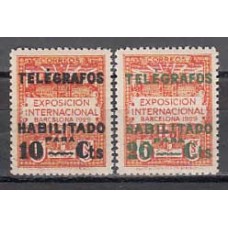 Barcelona Telegrafos 1930 Edifil 1/2d ** Mnh Dentado 14. Muy Bonito