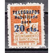 Barcelona Telegrafos 1934 Edifil 5 ** Mnh