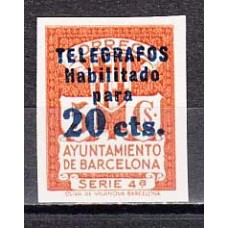 Barcelona Telegrafos 1936 Edifil 11s (*) Mng