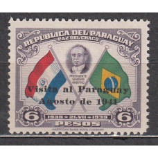Paraguay - Correo 1941 Yvert 409A ** Mnh Banderas