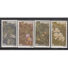 Botswana - Correo Yvert 410/3 ** Mnh  Navidad flora