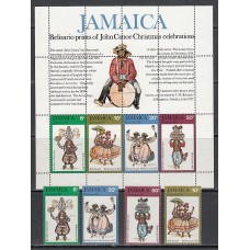 Jamaica - Correo Yvert 410/3 + H 8 ** Mnh Navidad