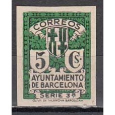 Barcelona Variedades 1932 Edifil 9efs Unicolor sin dentar ** Mnh