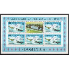 Dominica - Correo 1974 Yvert 410 Hojita ** Mnh UPU