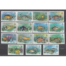 Turk y Caicos - Correo Yvert 412/26 ** Mnh Fauna aves