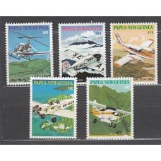 Papua y Nueva Guinea - Correo Yvert 412/6 ** Mnh Aviones