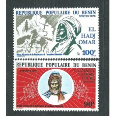Benin - Correo Yvert 412/3 ** Mnh Héroes africanos