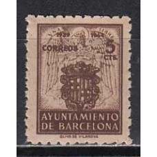 Barcelona Variedades 1944 Edifil 55na nº sin letra de serie ** Mnh