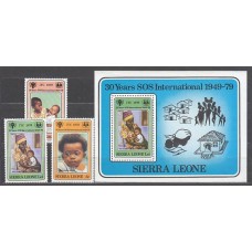 Sierra Leona - Correo Yvert 415/7+Hb 1 ** Mnh