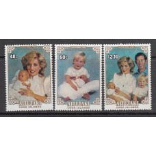 Aitutaki Correo Yvert 416/8 ** Mnh Navidad