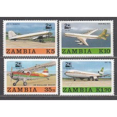 Zambia - Correo Yvert 416/9 ** Mnh  Aviones