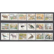 Zimbabwe Correo Yvert 417/34 ** Mnh  Fauna