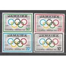 Jamaica - Correo Yvert 418/21 ** Mnh Olimpiadas de Montreal