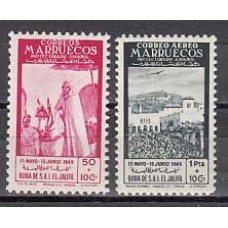 Marruecos Correo 1949 Edifil 305/6 ** Mnh