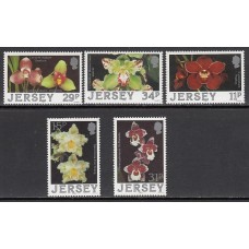 Jersey - Correo 1988 Yvert 419/23 ** Mnh Flores