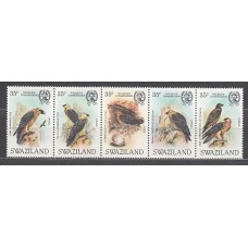 Swaziland - Correo Yvert 420/4 ** Mnh  Fauna aves