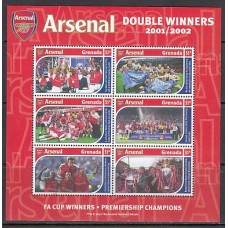 Grenada - Correo 2002 Yvert 4207/12 ** Mnh Deportes fútbol