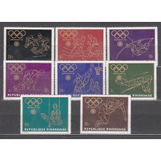Ruanda - Correo Yvert 422/8 * Mh  Olimpiadas de Munich