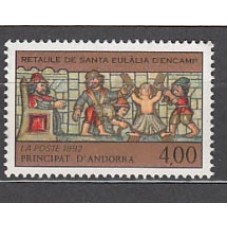 Andorra Francesa Correo 1992 Yvert 422 ** Mnh Pintura