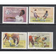 Uganda - Correo Yvert 425/8 ** Mnh  Deportes fútbol