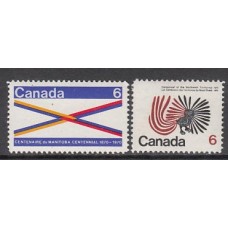 Canada - Correo 1970 Yvert 426/7a ** Mnh