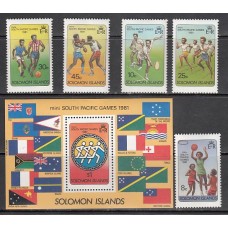 Salomon - Correo Yvert 427/31+H.9 ** Mnh Deportes. Fútbol