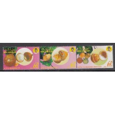 Brunei - Correo Yvert 428/30 ** Mnh  Frutos