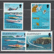 Guernsey - Correo 1988 Yvert 428/31 ** Mnh Motonaútica