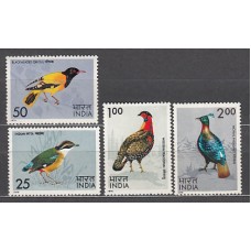 India - Correo Yvert 428/31 ** Mnh  Fauna aves