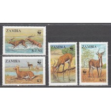 Zambia - Correo Yvert 429/32 ** Mnh  Fauna
