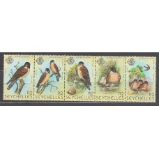 Seychelles - Correo Yvert 429/33 ** Mnh  Fauna aves