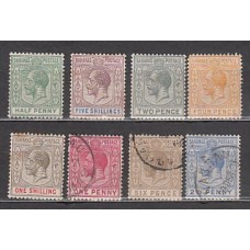 Bahamas - Correo 1912-19 Yvert 43/50 sin 51 */ usado  Mh/usado  Jorge V