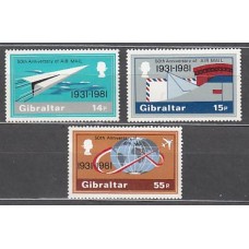 Gibraltar - Correo 1981 Yvert 430/2 ** Mnh Serevicio postal