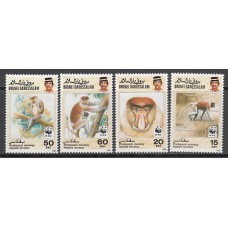 Brunei - Correo Yvert 431/4 ** Mnh  Fauna