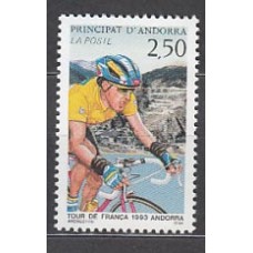 Andorra Francesa Correo 1993 Yvert 434 ** Mnh Deportes ciclismo