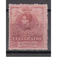 España Telégrafos 1912 Edifil 54 * Mh