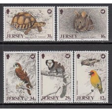 Jersey - Correo 1988 Yvert 436/40 ** Mnh Fauna