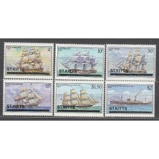 San Cristobal - Correo Yvert 437/42 ** Mnh Barcos