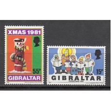 Gibraltar - Correo 1981 Yvert 437/8 ** Mnh Navidad