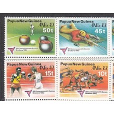 Papua y Nueva Guinea - Correo Yvert 445/48 ** Mnh Deportes