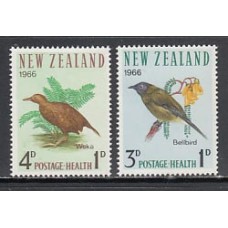 Nueva Zelanda - Correo 1966 Yvert 438/9 ** Mnh Fauna. Aves