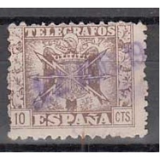 España Telégrafos 1940 Edifil 77 usado