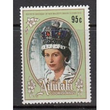 Aitutaki Correo Yvert 438 ** Mnh Personaje Isabel II