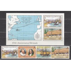 Bermudas - Correo Yvert 439/42+Hb 4 ** Mnh Barcos