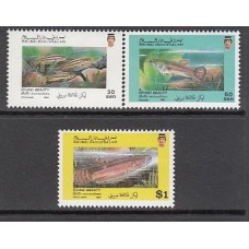 Brunei - Correo Yvert 439A/C ** Mnh  Fauna peces