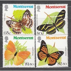 Montserrat - Correo Yvert 442/5 ** Mnh Fauna mariposas