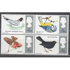 Gran Bretaña - Correo 1966 Yvert 444/7 ** Mnh Fauna aves
