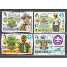 Virgenes - Correo Yvert 444/7 ** Mnh  Scoutismo