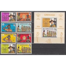 Grenada - Correo 1972 Yvert 445/50+A.26/7+H.23 ** Mnh Scoultimo